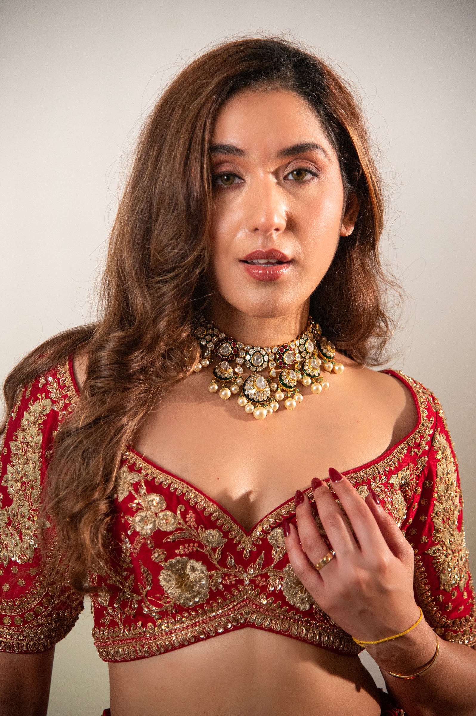 Designer Red Raw Silk Bridal Lehenga