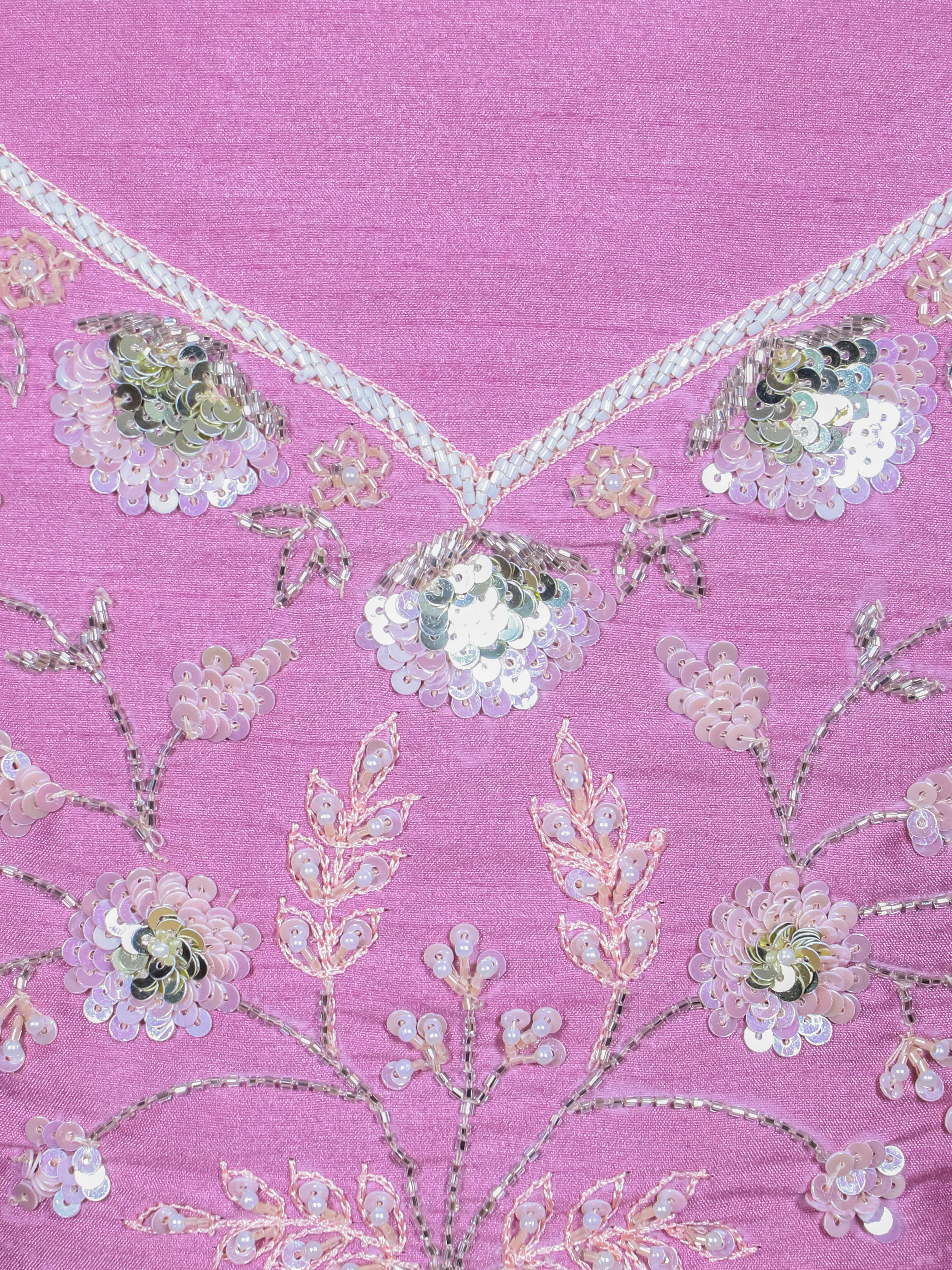 Designer Lavender Raw Silk Fancy Lehenga - Sumangal Ekam