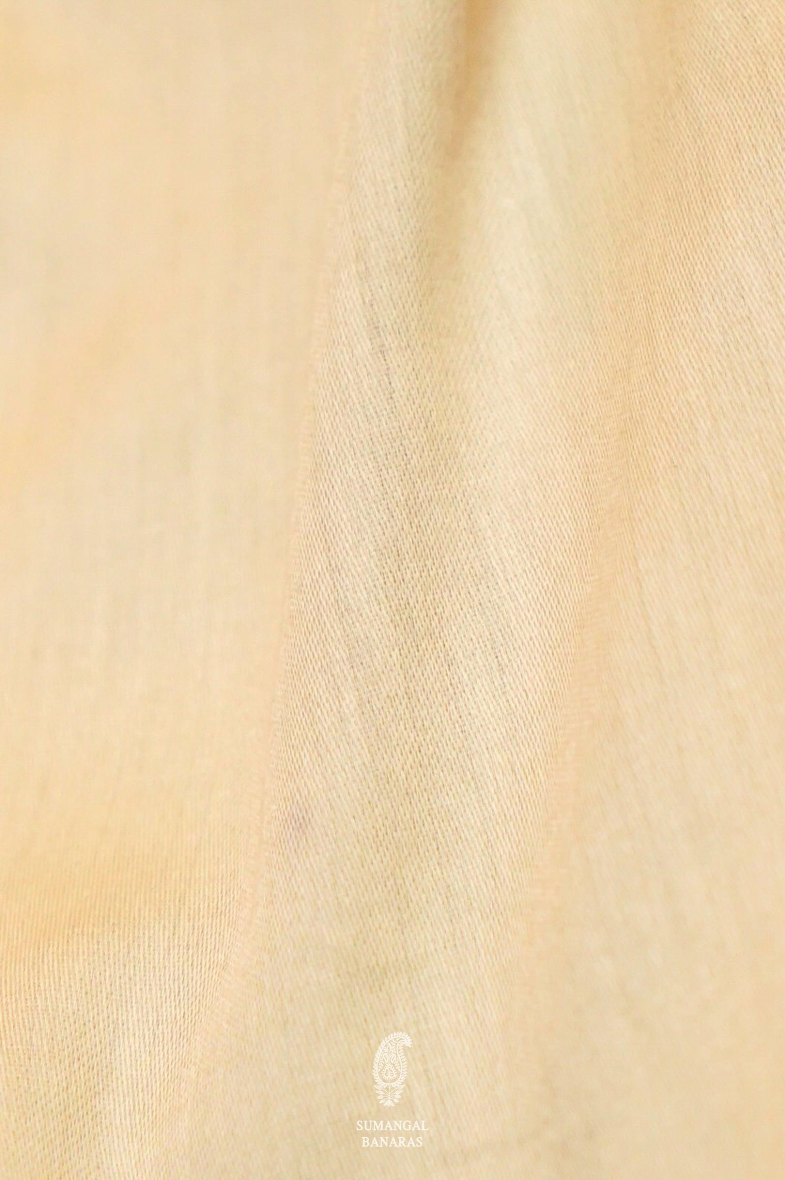Designer Beige Organza Suit
