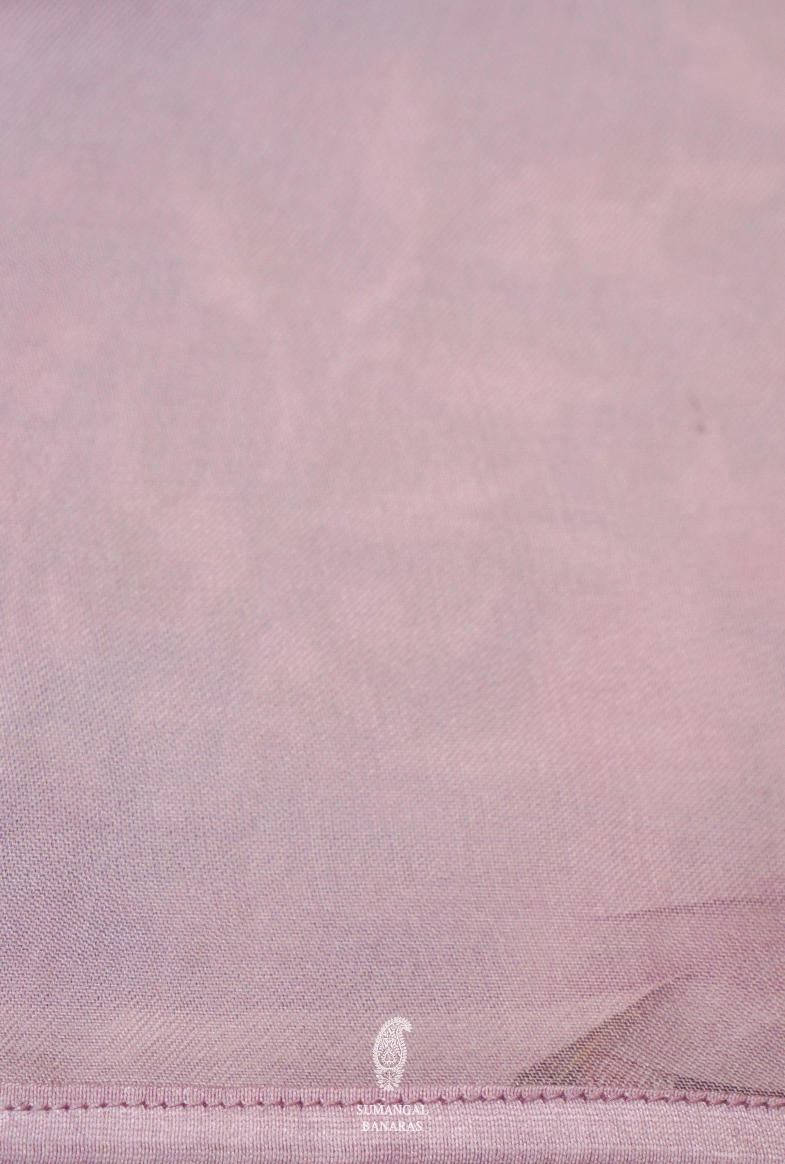  Designer Onion Pink Organza Silk Saree