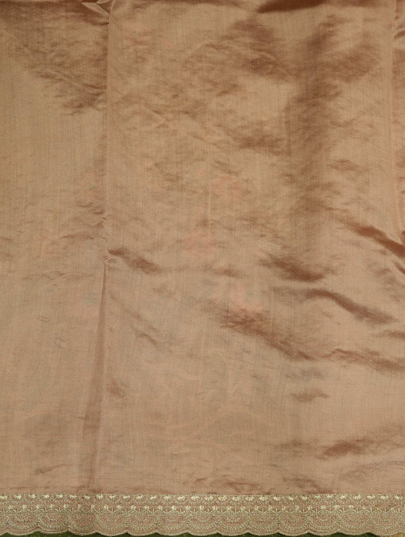 Designer Peach Tissue Silk Saree