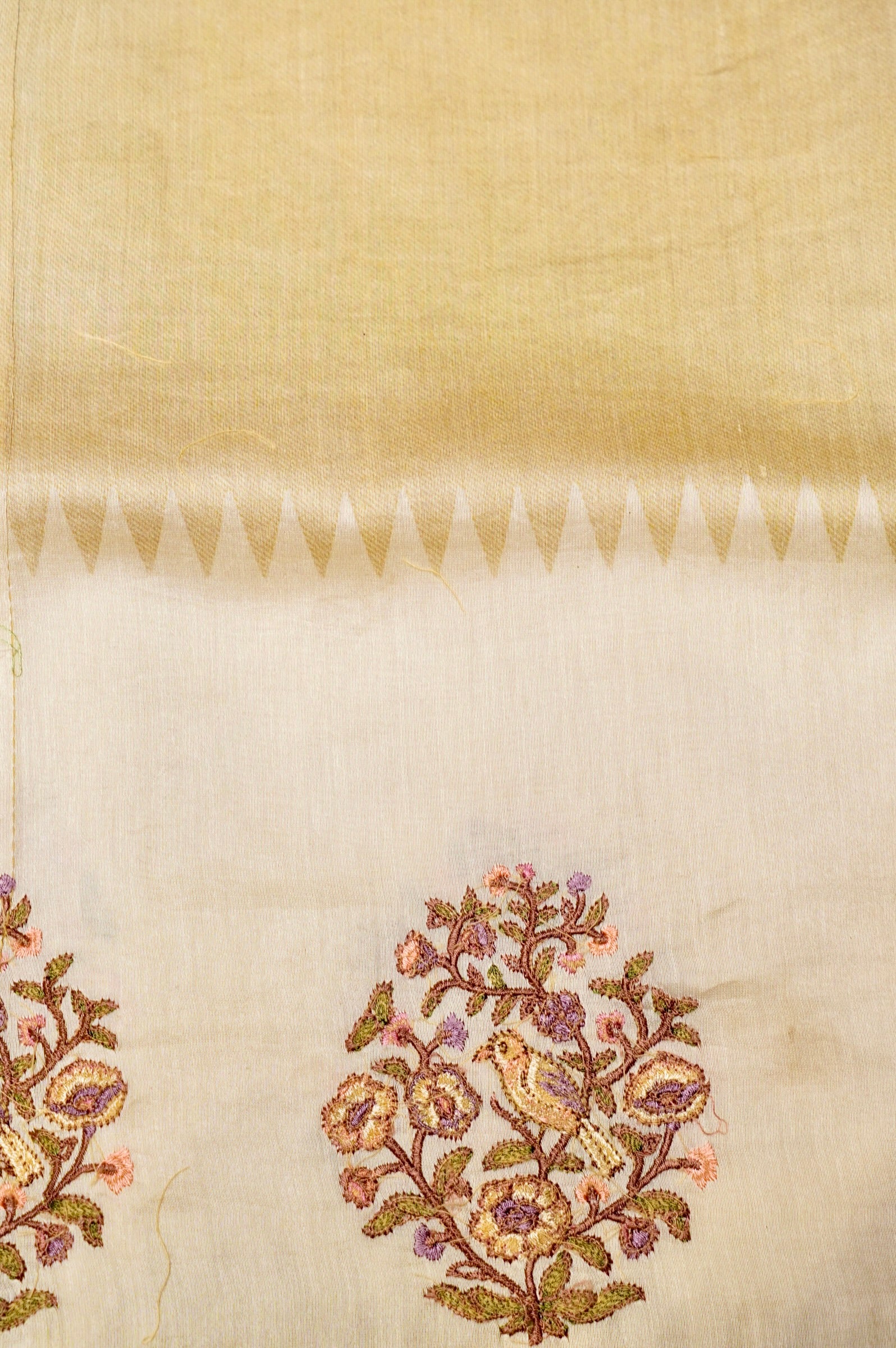 Designer White Organza Silk Saree