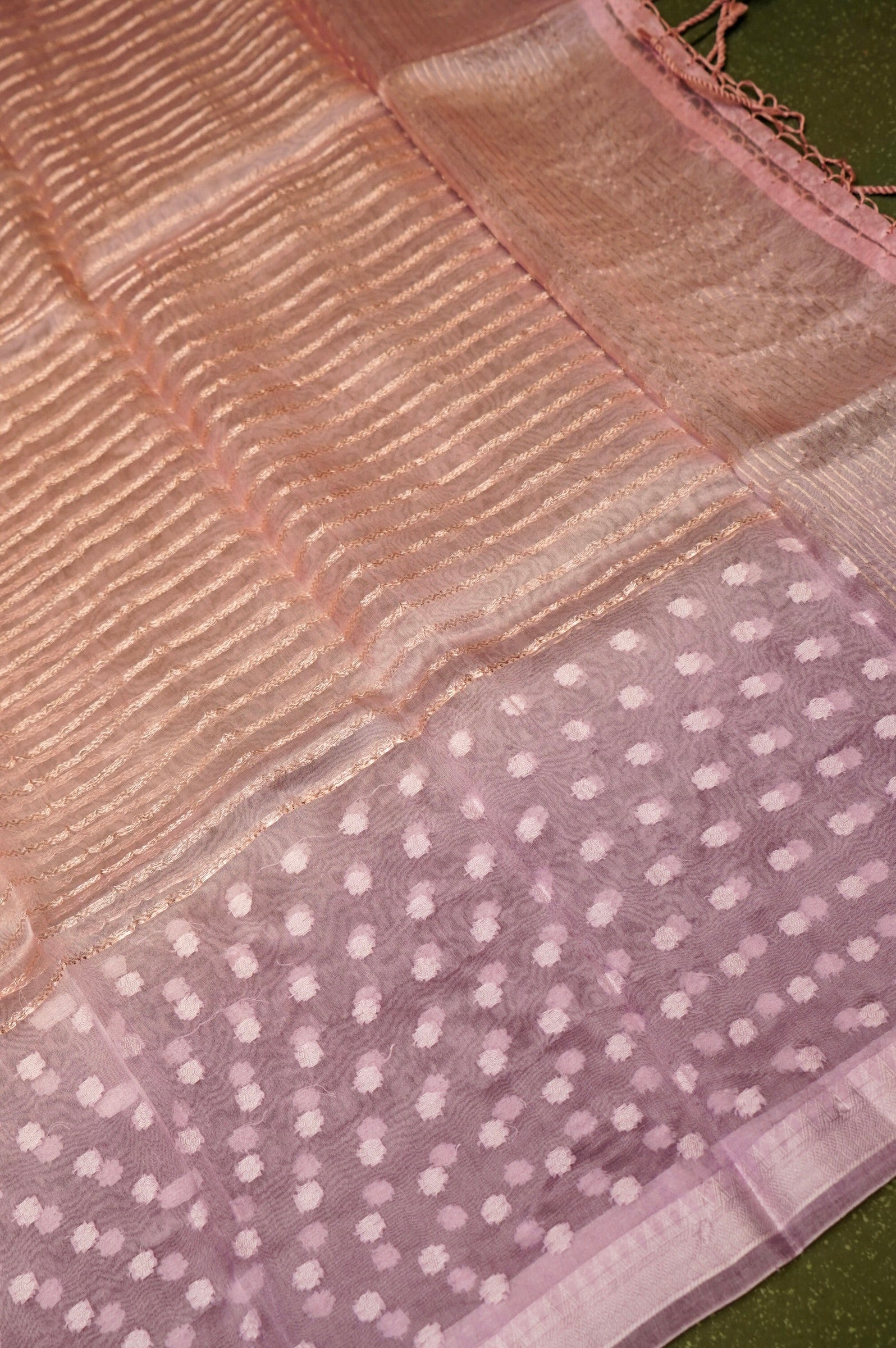 Designer Lavender Organza Suit
