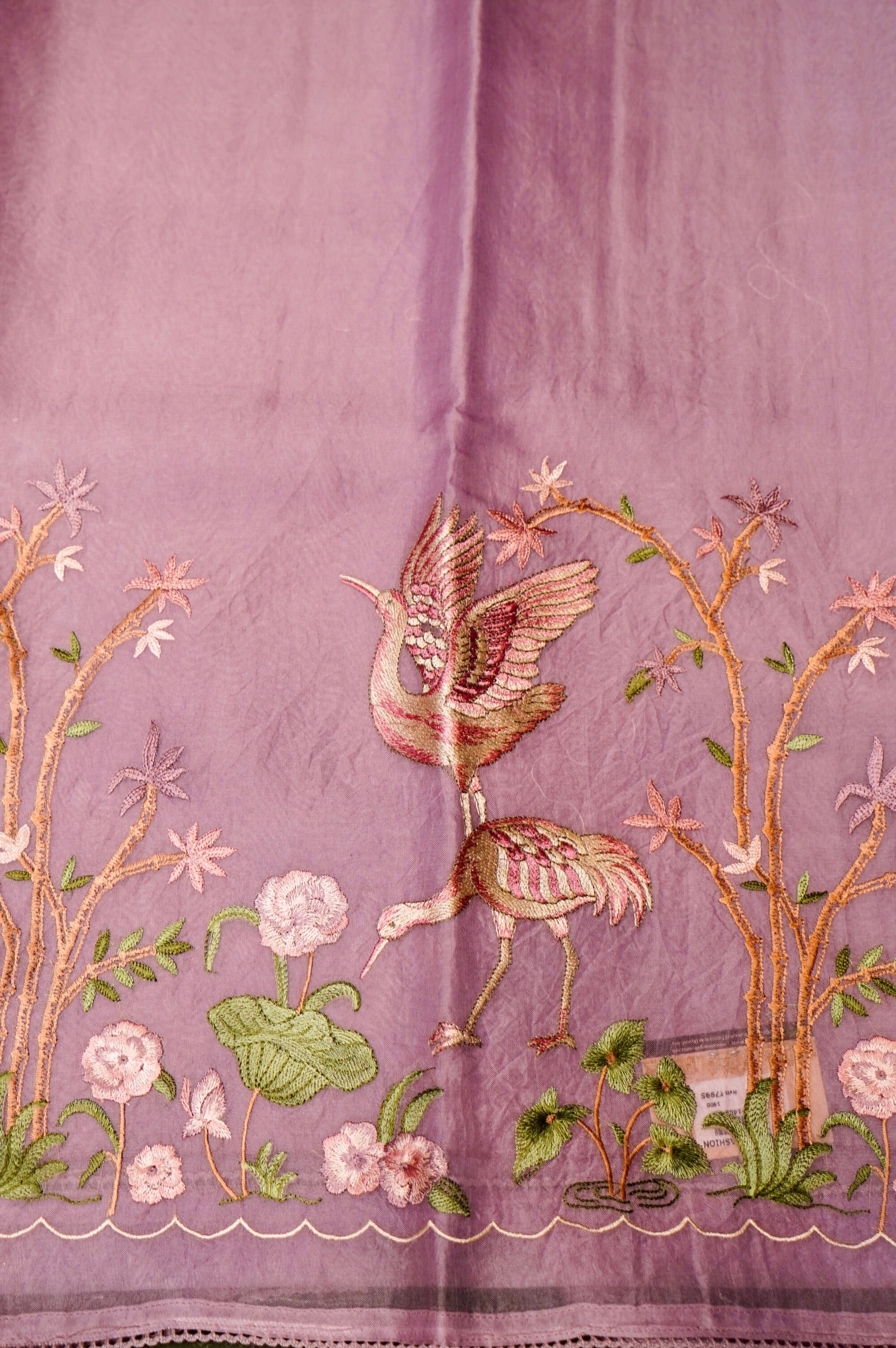 Designer Lavender Organza Suit