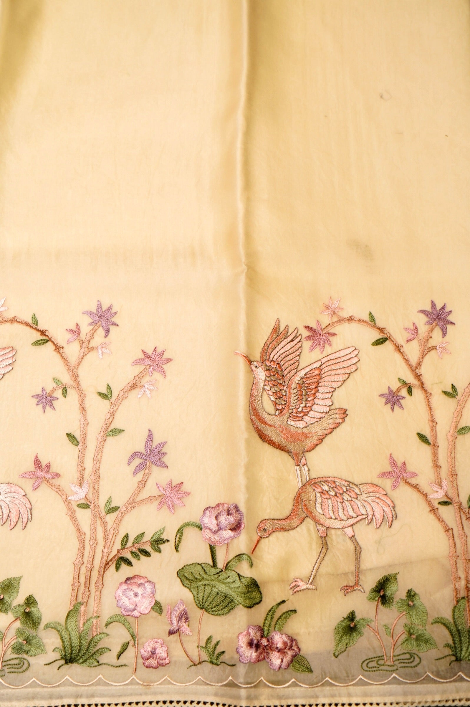 Designer Beige Organza  Suit