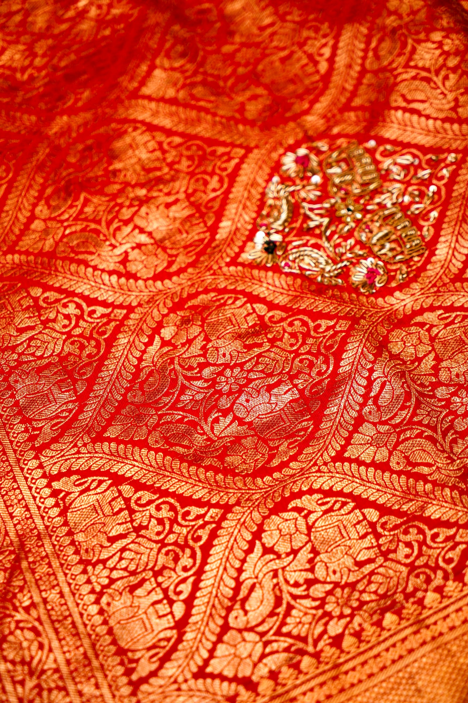 Designer Yellow Katan Silk Saree