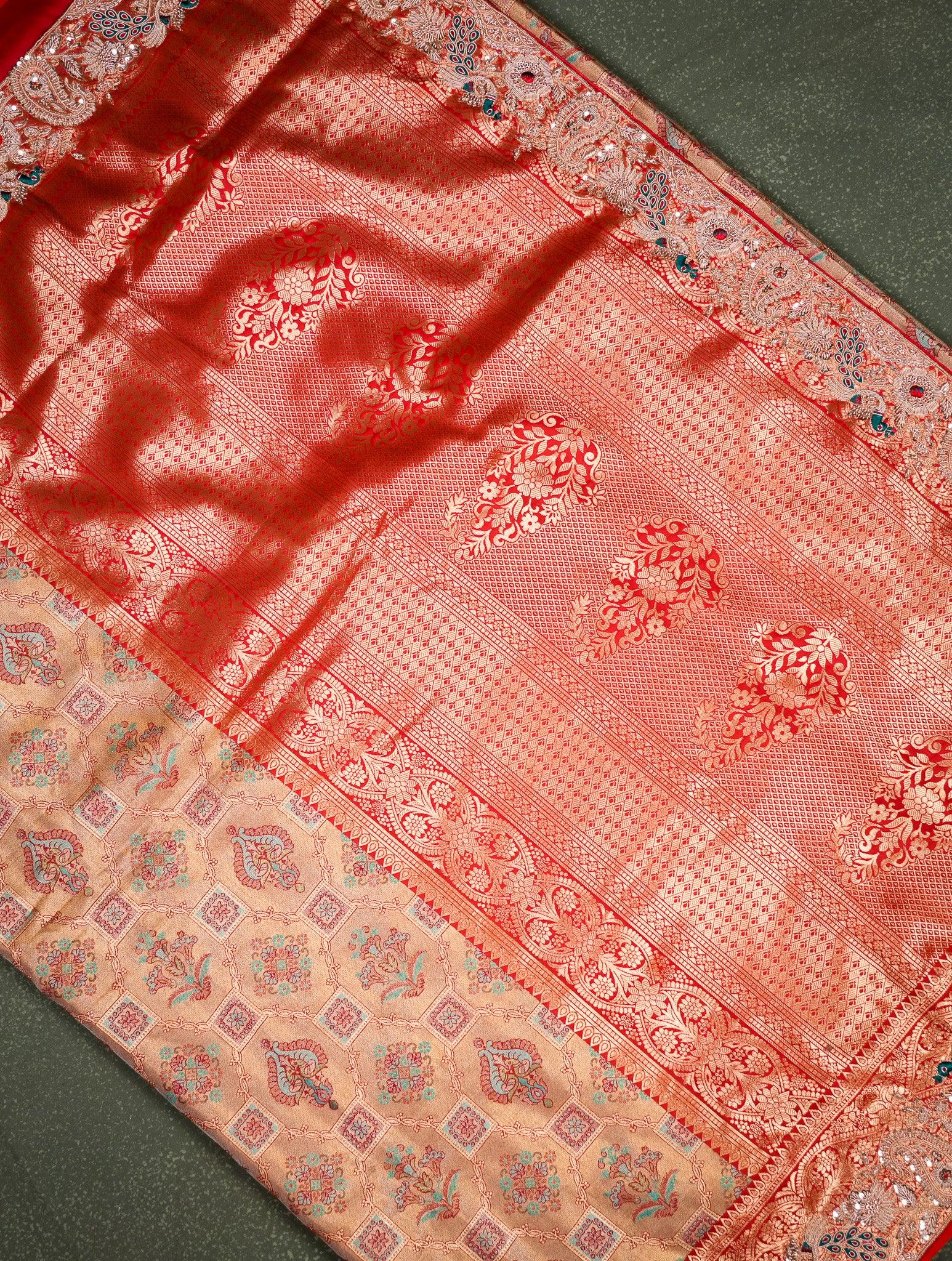 Designer Golden Kanjivaram Silk Saree
