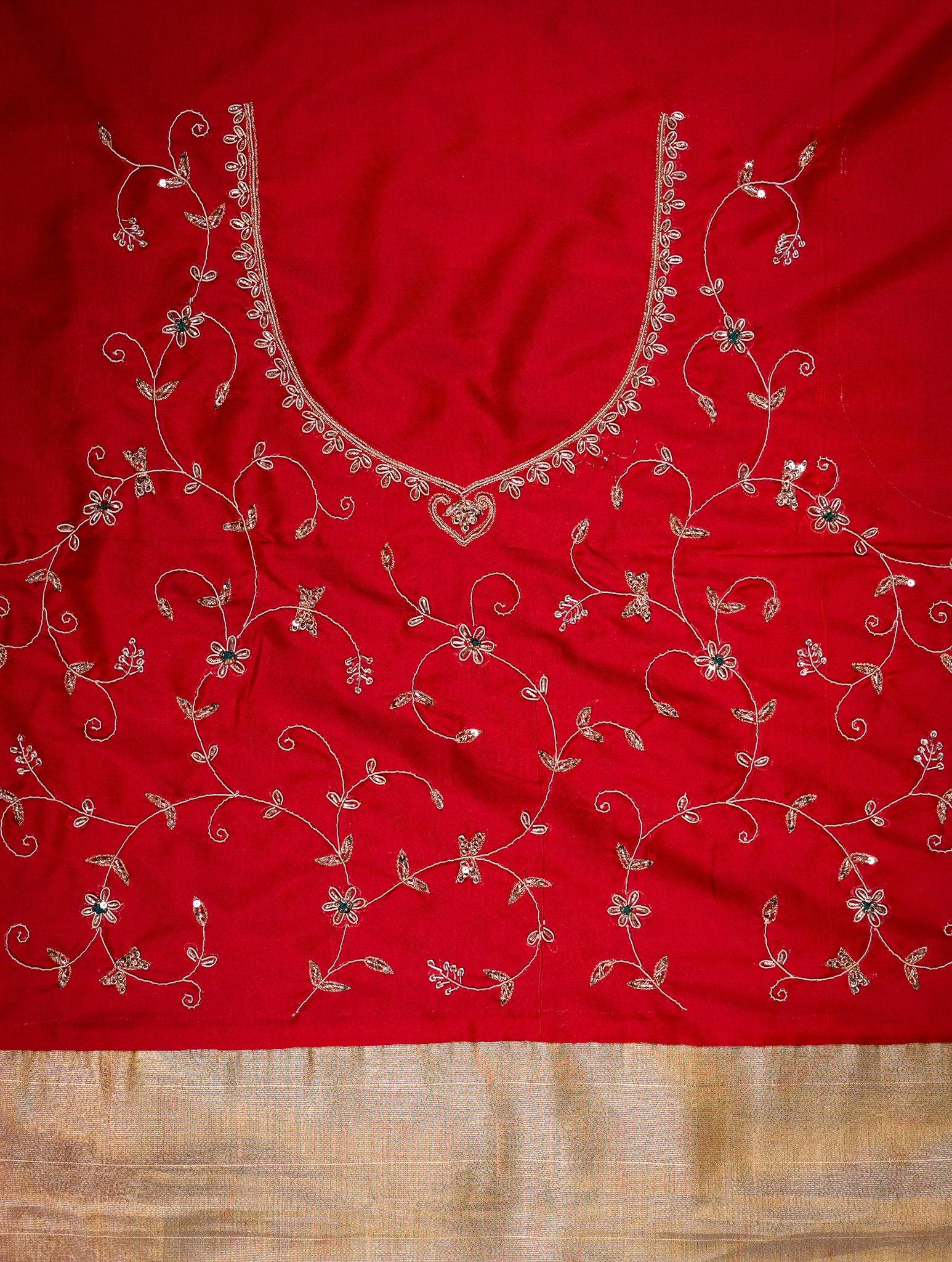 Designer Golden Kanjivaram Silk Saree