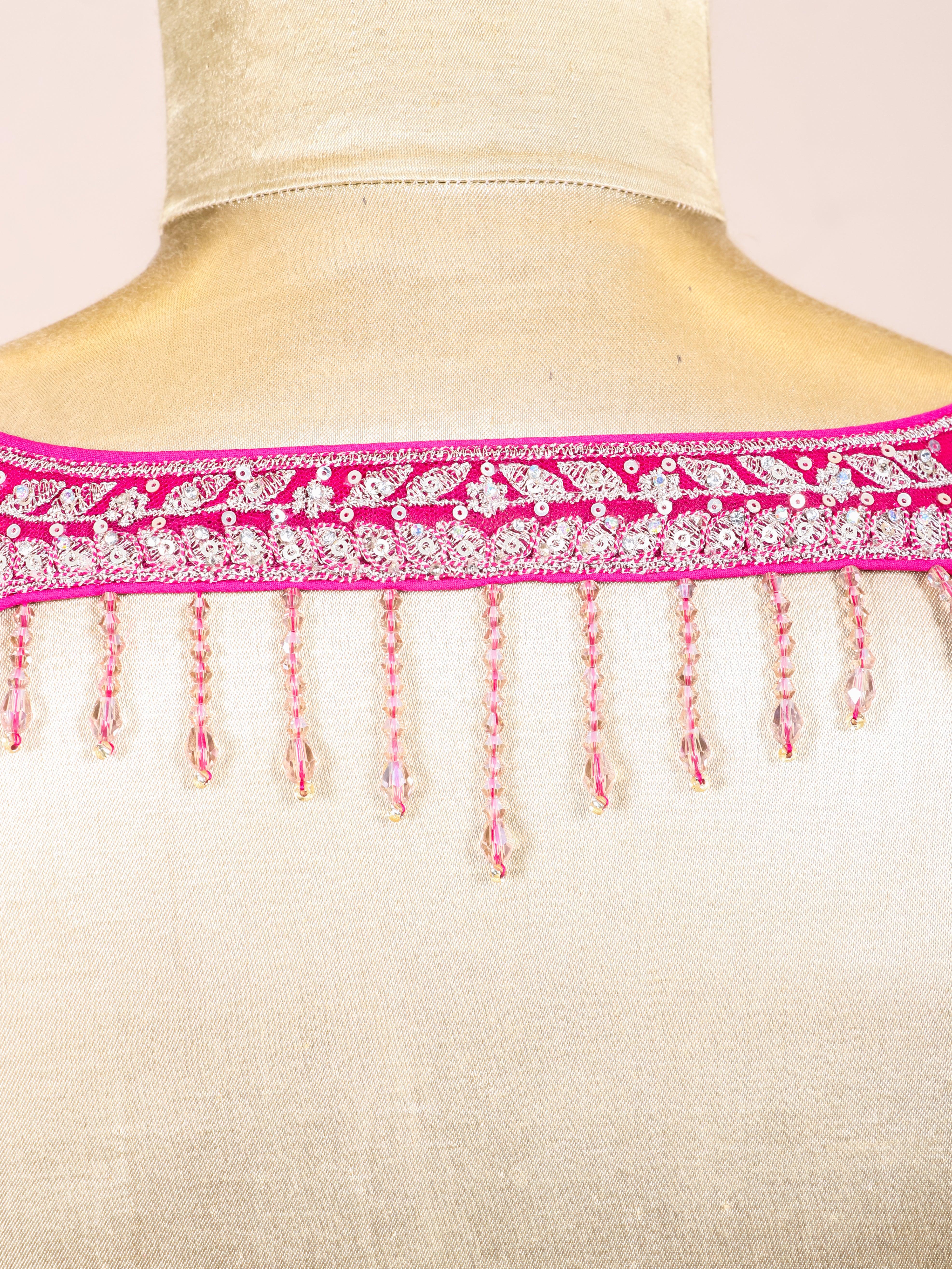 Designer Rani Pink Net Party Wear Gown - Sumangal Ekam