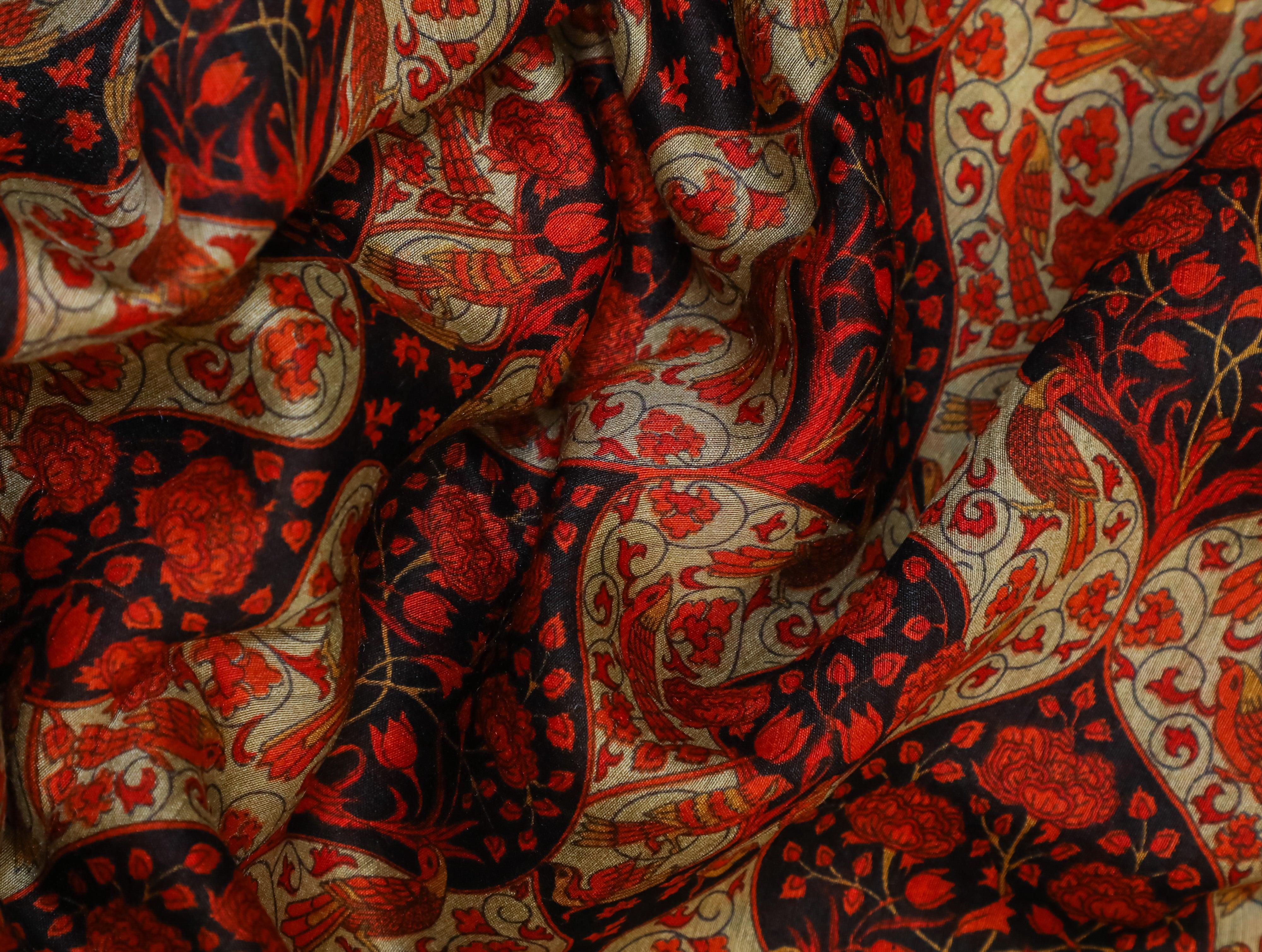 Designer Multi Tussar Silk Saree