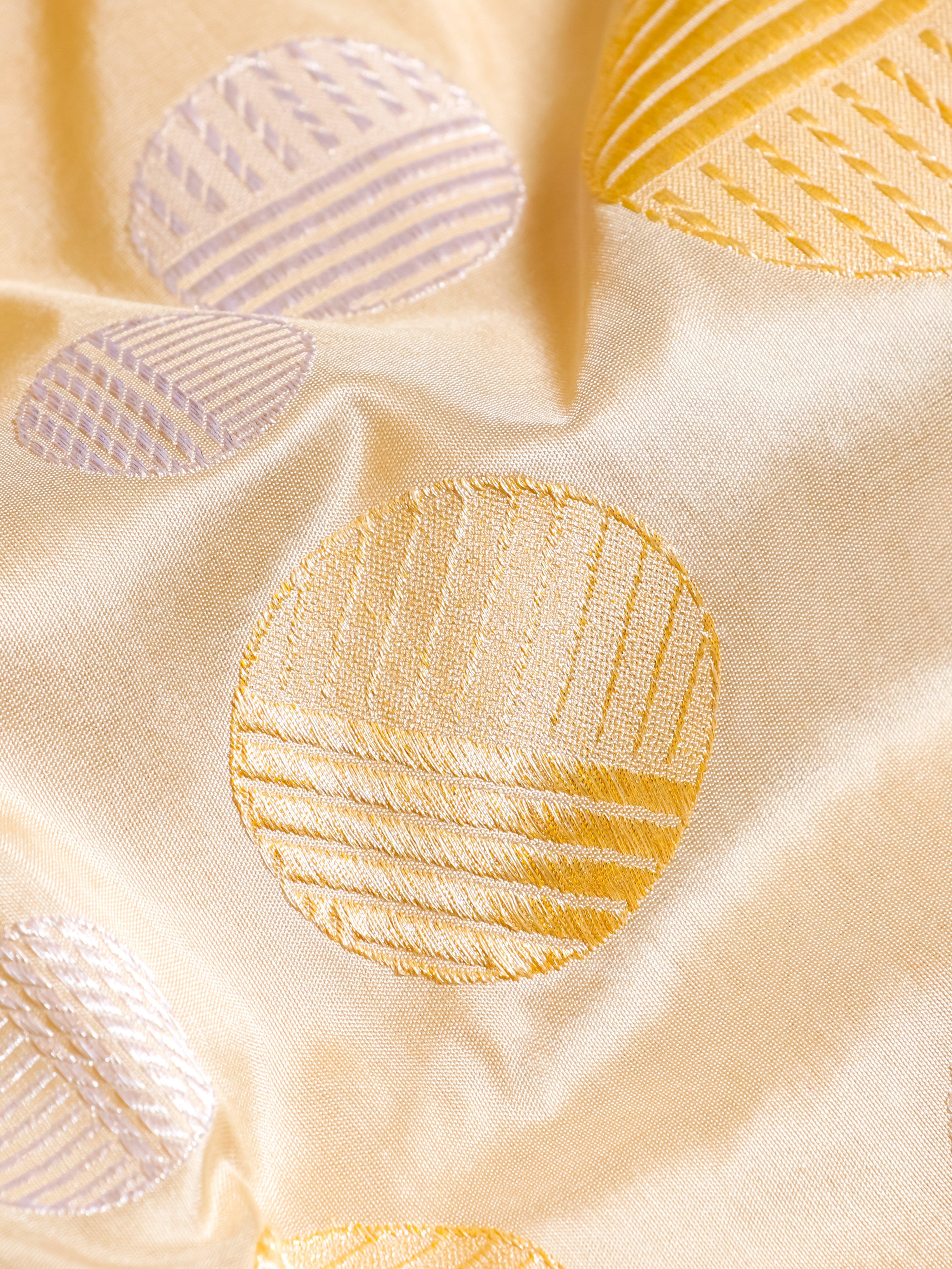 Handwoven Rangkat Banarasi Katan Silk Saree - Sumangal Ekam