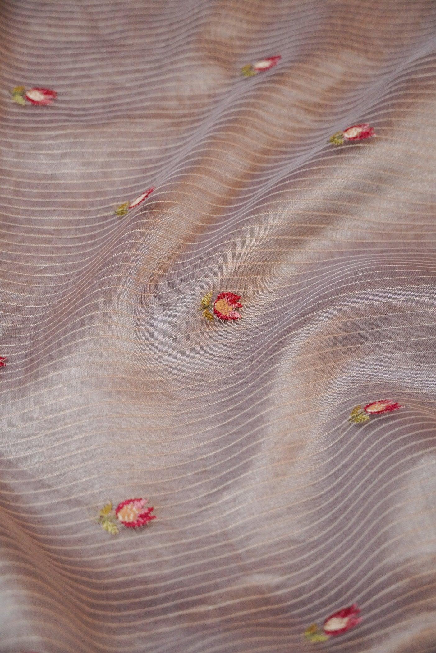 Designer Lavender Tissue Silk Suit - Sumangal Ekam