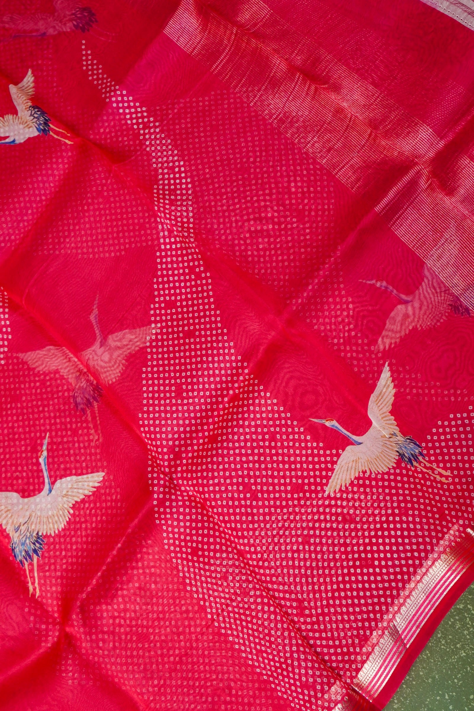 Designer Reddish Pink Organza Suit