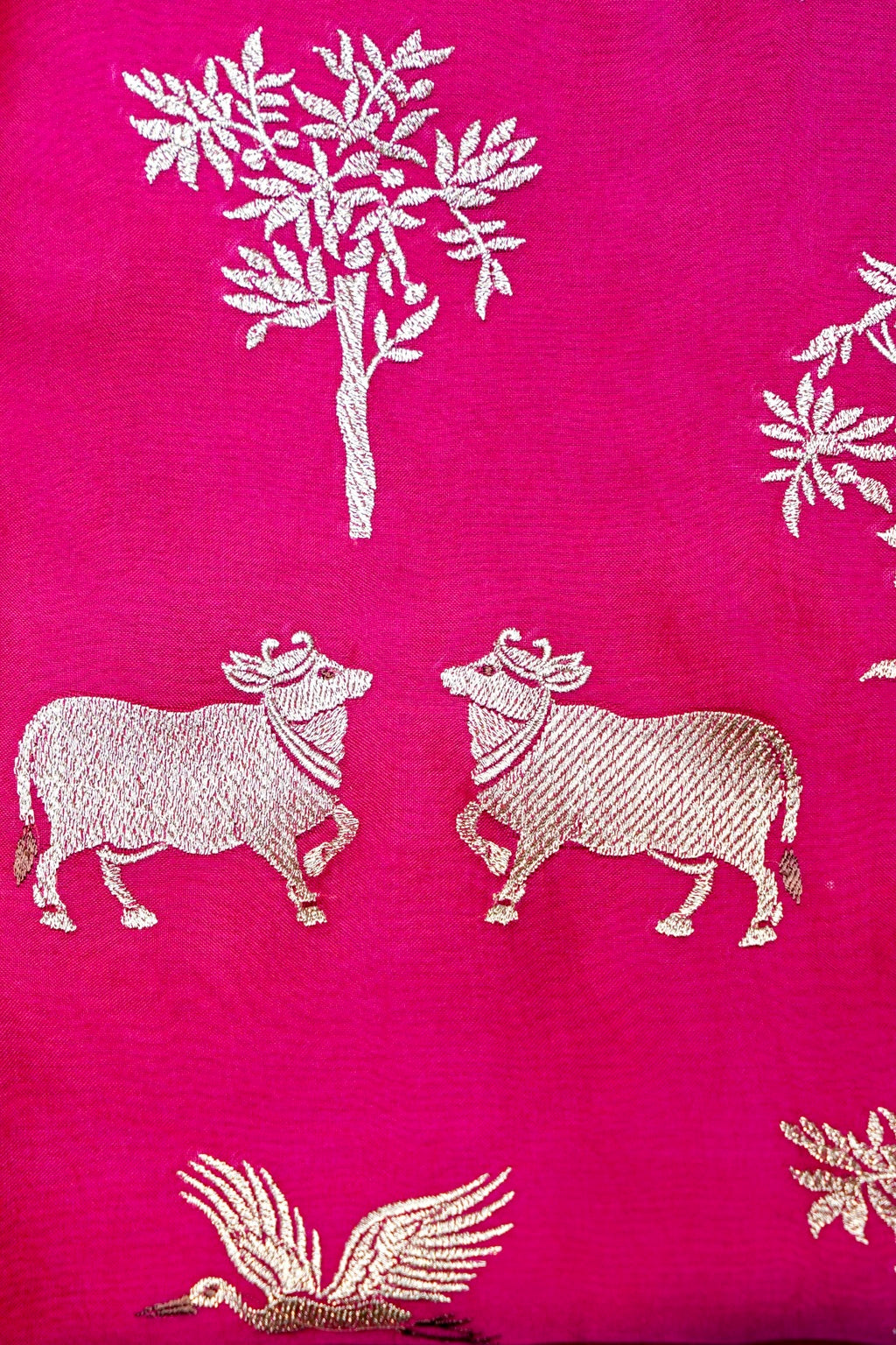 DesignerRani Pink Organza Silk Suit