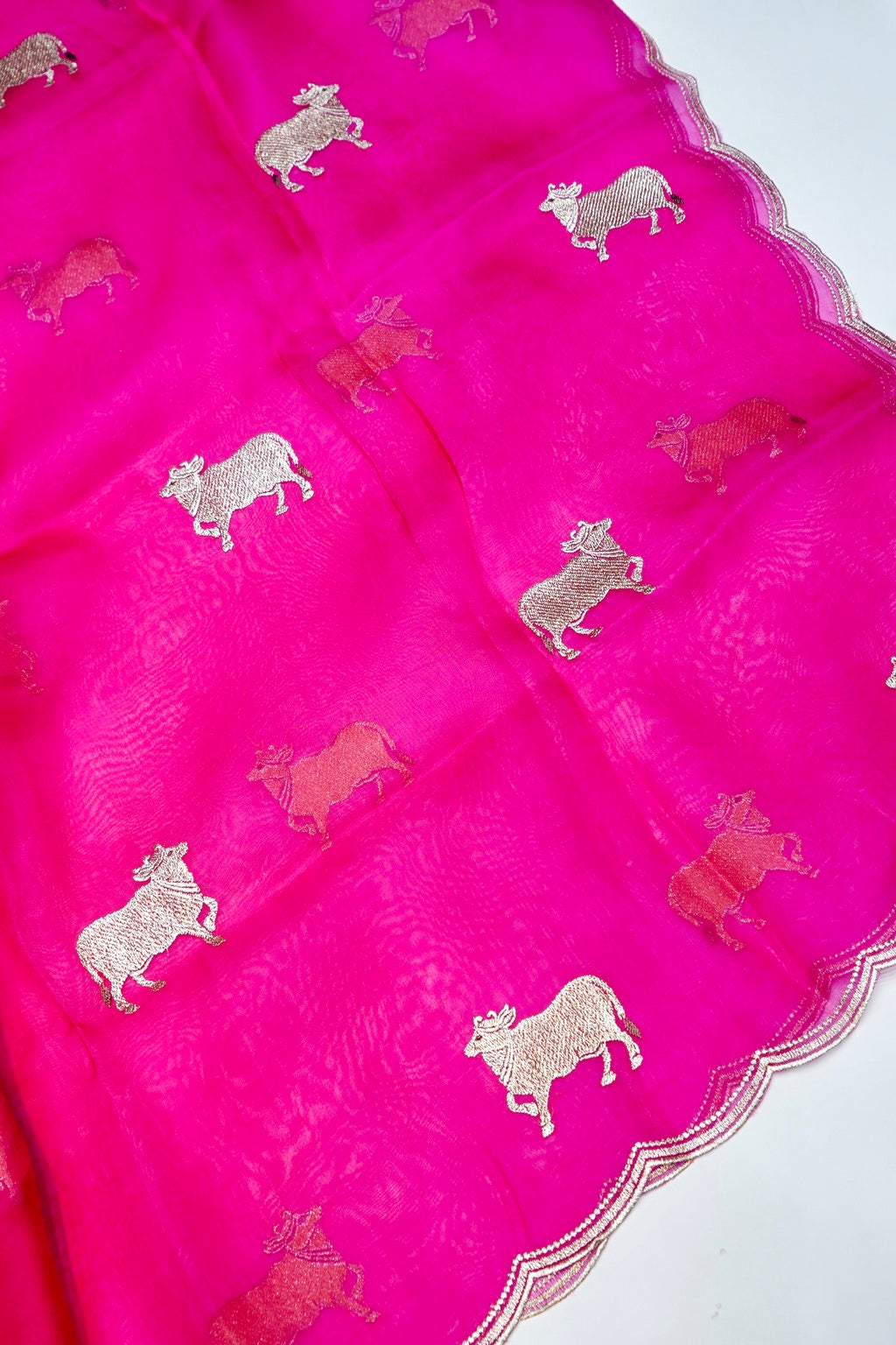 DesignerRani Pink Organza Silk Suit