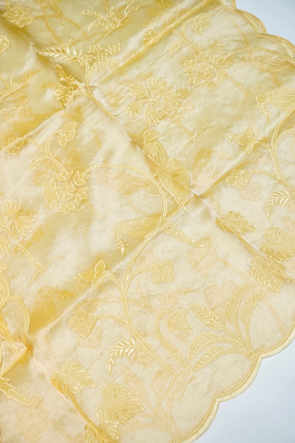 Designer Light Green Organza Silk Suit