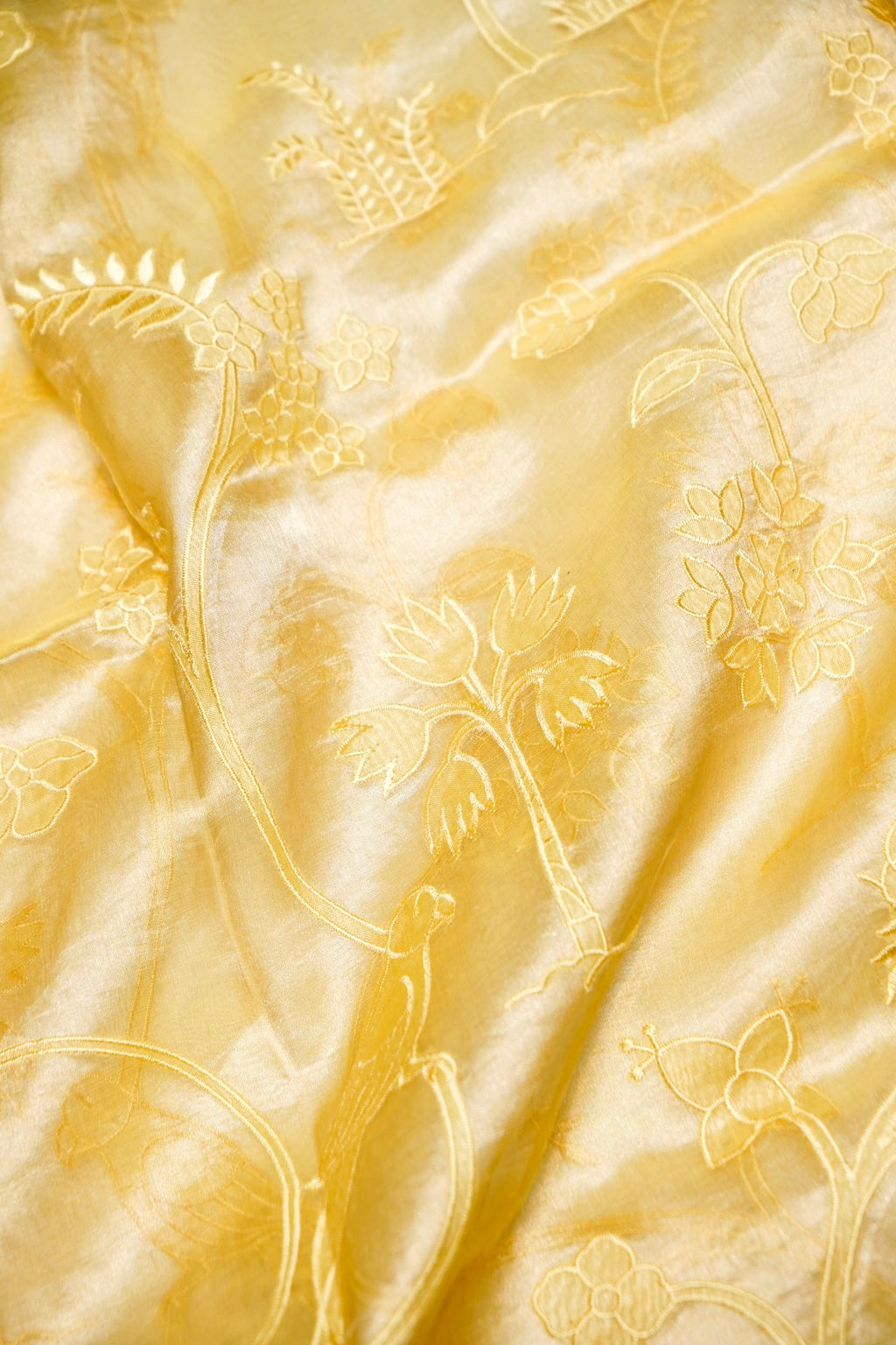 Designer Light Green Organza Silk Suit