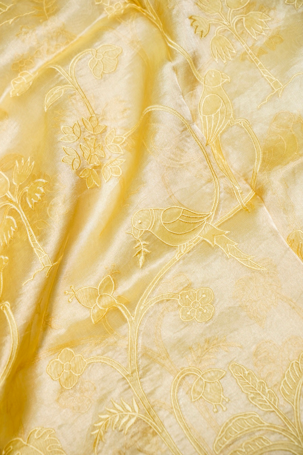 Designer Light Green Organza Silk Suit