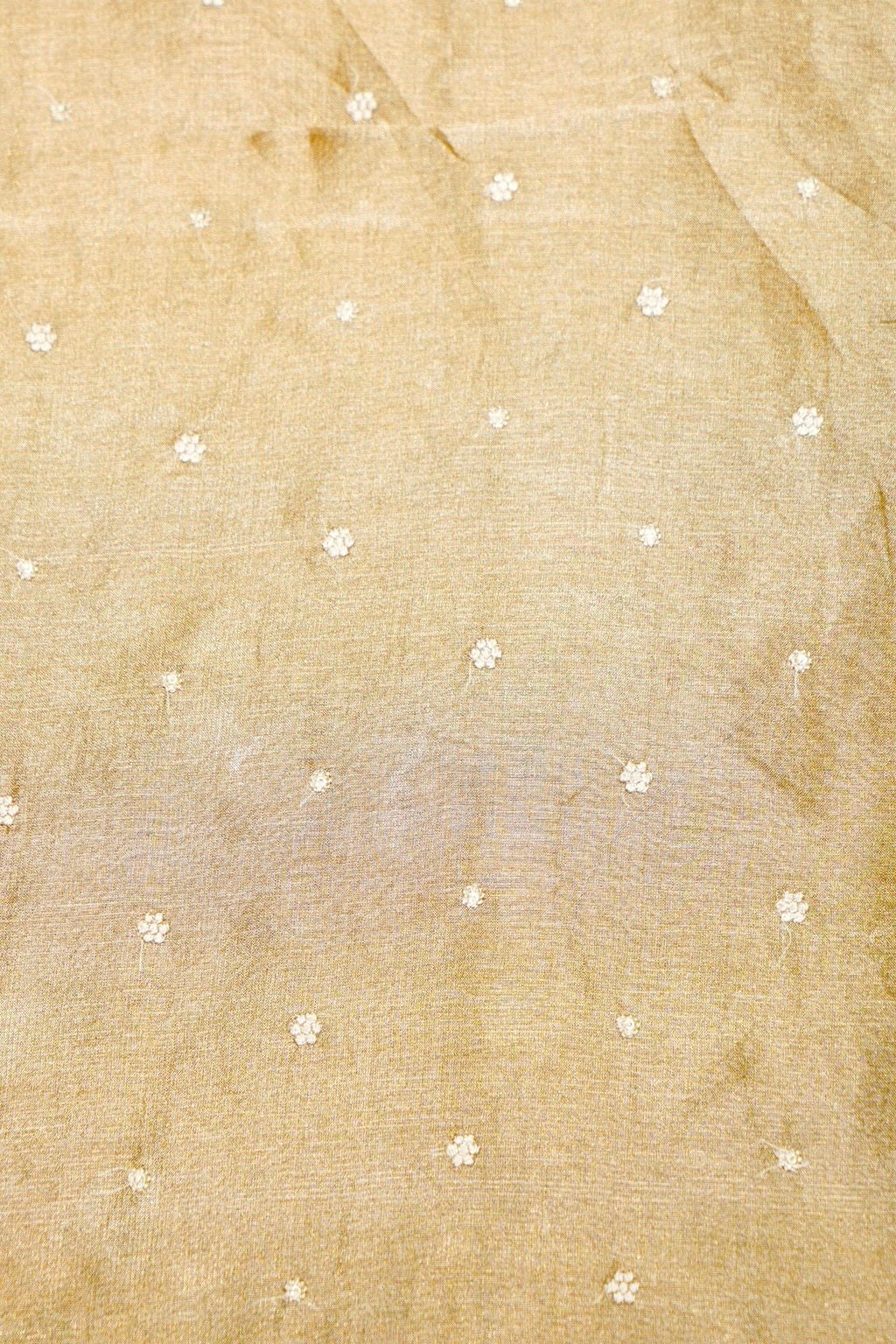 Designer Golden Yellow Tissue Organza Silk Suit