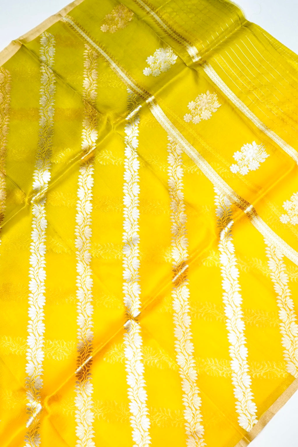 Designer Mustard Yellow  Moonga Silk Suit